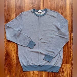 Gran Sasso Fresh Cotton Light Blue Crewneck Sweater Made in Italy